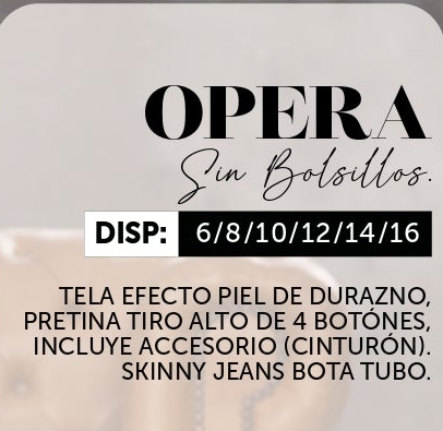 Opera 100% Authentic Colombian Push Up Jeans