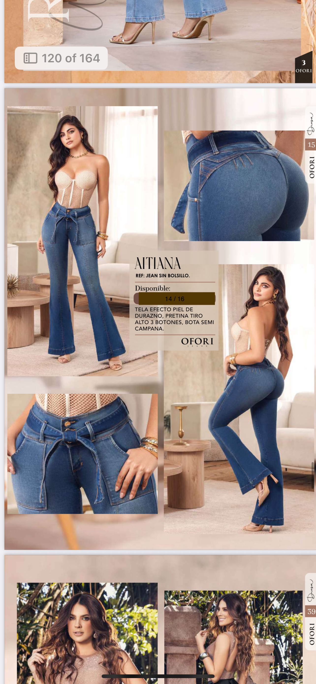 Aitiana Jeans Levantacola (Flared Push-Up Jeans)